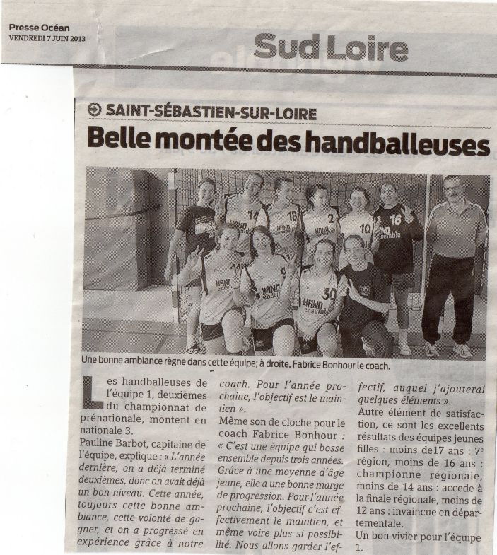 Belle montée des handballeuses