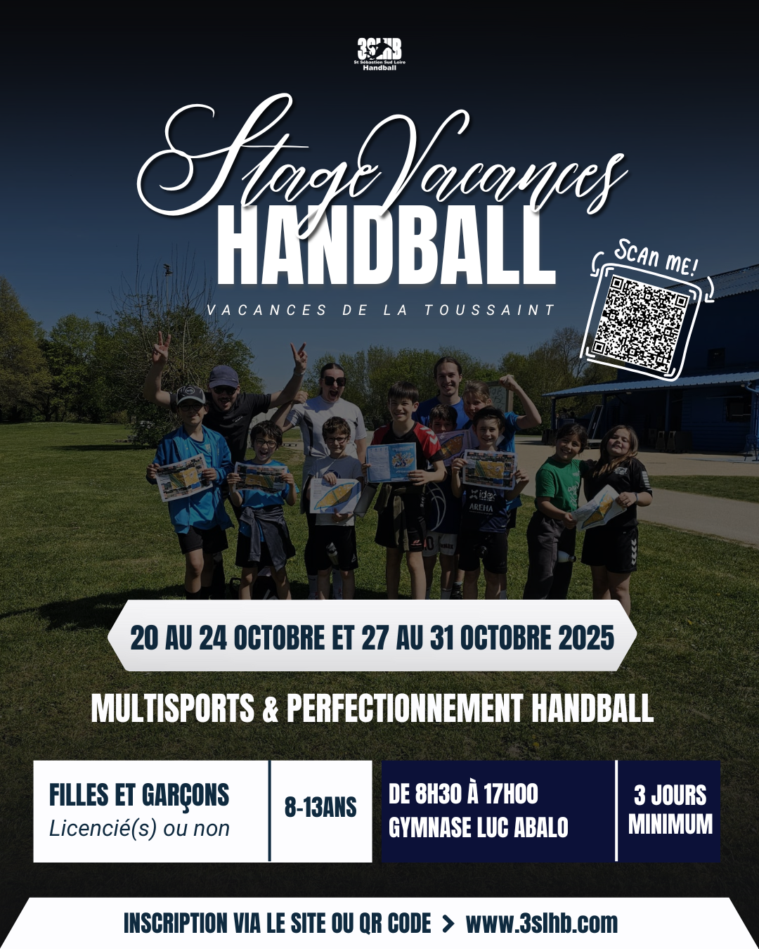 Inscription – Stage vacances de la Toussaint